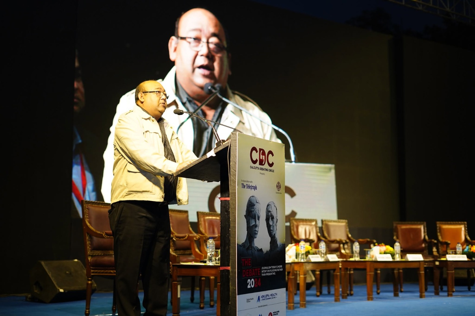 Debate in session at Calcutta Debating Circle